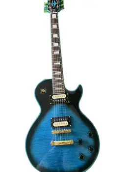 Класически тип, шестиструнная електрическа китара с покритие от розово дърво, вградени в корпуса, гаранция за качество