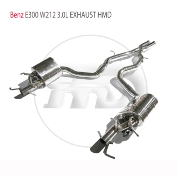 Изпълнението на изпускателната система HMD от неръждаема стомана Catback за Mercedes Benz E300 W212 2.0 L Автоматична промяна на Електронния клапан