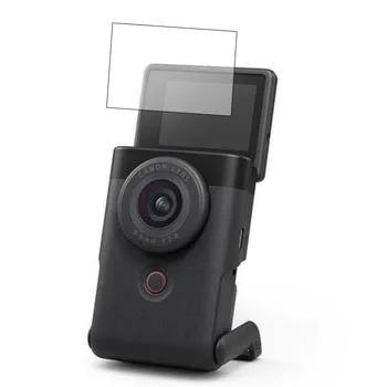 Защитно покритие от закалено стъкло с пълно покритие за videoblog-фотоапарат Canon Powershot V10, LCD екран, защитен филм HD, Аксесоари