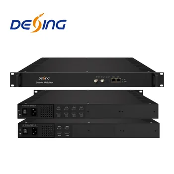 Кодиращи модулатор DEXIN NDS3528S с 8 радиочастотными изход HDMI-DVB-C/T, кодиращи модулатор 8 В 1 с экранным меню