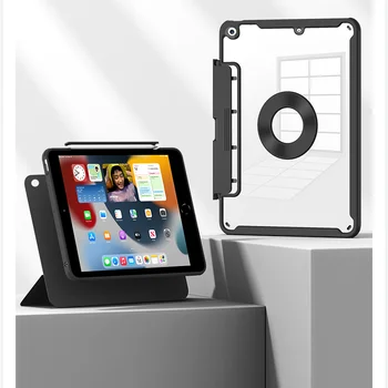 За iPad 10,2-инчов калъф 9-то поколение 2021 8-ми 2020 на 7-ми 2019-С функция за автоматично събуждане и заспиване на Застояла на кутията