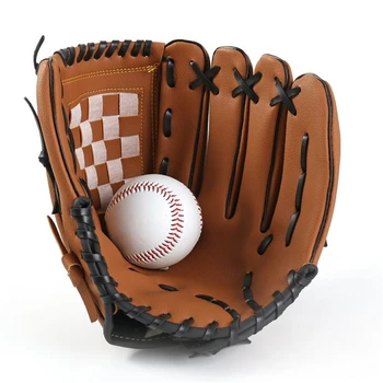 Размер на спортна бейзболна ръкавица за практикуване на софтболом на открито 9.5/10.5/11.5/12.5 Лявата ръка за обучение на възрастни мъже и жени