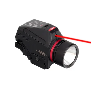Червен лазерен фенерче 20 мм, отдолу окачен лазерен фенерче 150 лумена долен висящ фенер Спорт на открито за Лов