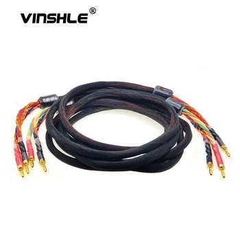 Аудио кабел Hi-FI от бескислородной мед OFC кабел за динамика, висококачествен усилвател, кабел за слушалки, кабел тип 