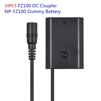 10 бр. NP-FZ100 Фиктивен Батерия AC-FZ100 Напълно са били разкодирани конектор dc за цифрови фотоапарати Sony Alpha A9 A7RM3 A7RIII A7M3 ILCE-9