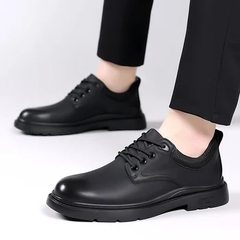 Луксозна Марка Висококачествени Кожени Мъжки обувки Oxfords Ежедневни обувки са Класически Маратонки Удобни Обувки Модел обувки за Outdoor обувки