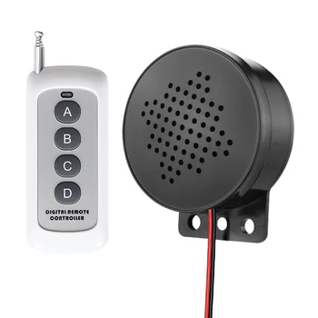 4 Бутони за дистанционно управление на MP3 Сирена Звук високоговорител с програмируем MP3 плейър