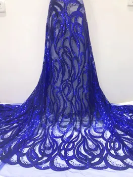 2023 bluie благородна африканска френска лейси плат с 3D блясък за вашата сватба, най-новите лейси плат органза в нигерия стил, шевна плат