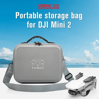 аксесоари за Дрона DJI Mavic Mini 2, чанта през рамо, чанта за съхранение на Преносим калъф за носене, Водоустойчива чанта от изкуствена кожа, твърда кутия във формата на миди