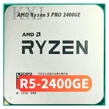 AMD Ryzen 5 PRO 2400GE R5 PRO 2400GE R5 2400GE3,2 Ghz Четириядрен восьмипоточный процесор с мощност 35 Вата с процесор YD240BC6M4MFB Socket AM4