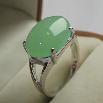 елегантни бижута, любими дами, светло зелено пръстен с покритие jaade 7/8/9#