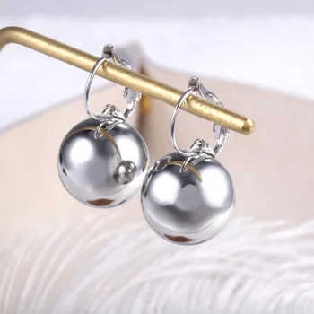 2023, Модерни дамски обеци, подарък за годишнина, Модерни Геометрични метални обици-халки с топки за жени, бижута и аксесоари