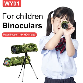 Портативен детски Монокуляр HD 1280x720, Монокулярная камера с 2,0-инчов екран 16x 2000 mah, Образователна играчка за къмпинг, разходки