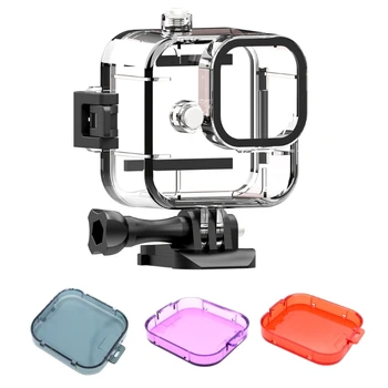 Калъф за подводно плуване с адаптер и винт/филтър за обектив за гмуркане HERO 11 Mini Dropship