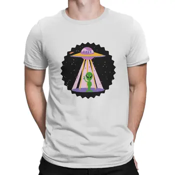 Тениска от полиестер в стил НЛО Alien Удобна тениска в стил хип-хоп