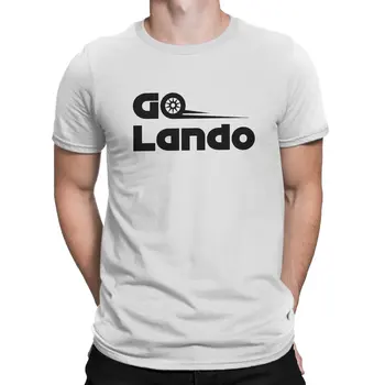Тениска F1 Formula 1 Go Lando С графичен Дизайн, Мъжки блузи, Реколта Модерна лятна тениска от полиестер Harajuku с къс ръкав