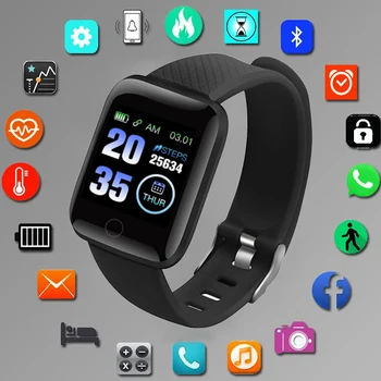 Reloj 116Plus Смарт часовници 2023 За мъже И жени, Спортни smart-часовници, Фитнес тракер, Bluetooth Smartwatch, Android, IOS, подходящи за часа