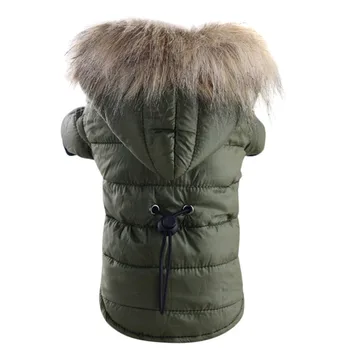 Топло яке за домашни кучета, яке с памучна подплата, мека hoody за кученца с шапка, зимните аксесоари