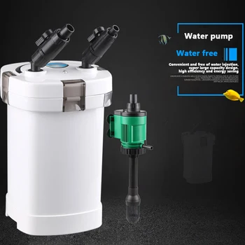 Външен филтър за аквариум, филтри за аквариум с ниски нива на водата, бъчва за пречистване на вода, UV филтър, бъчва за външен филтър елемент