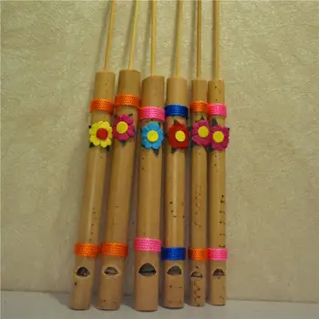 Случаен 1БР югоизточна Азия Типичен Тайландски Бамбук свирка Птичи свирка Детски творчески выдувной музикален инструмент Играчка